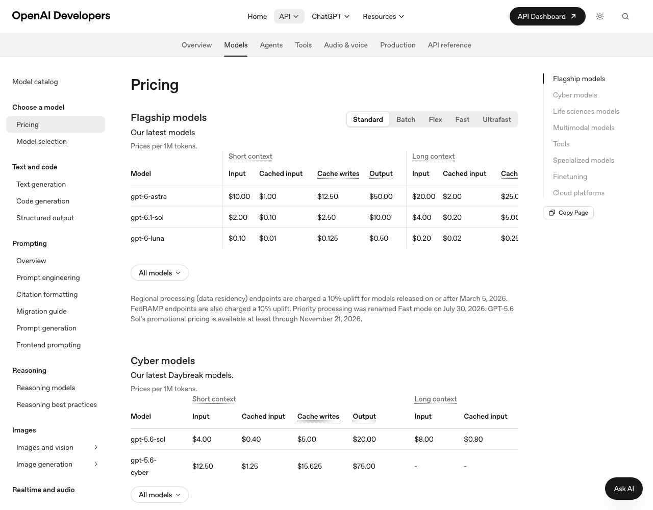 OpenAI Whisper / GPT-4o Transcribe pricing page, captured for reference